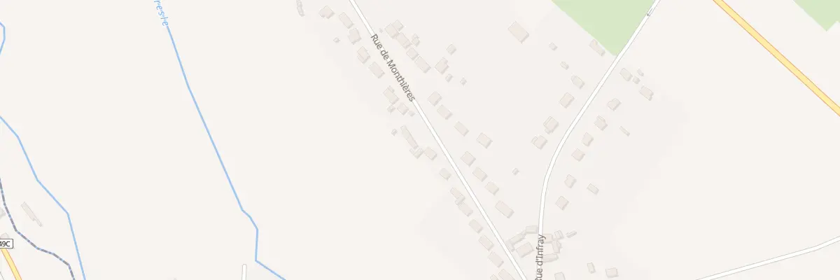 Plan du 16 Rue de Monthières à Bouttencourt