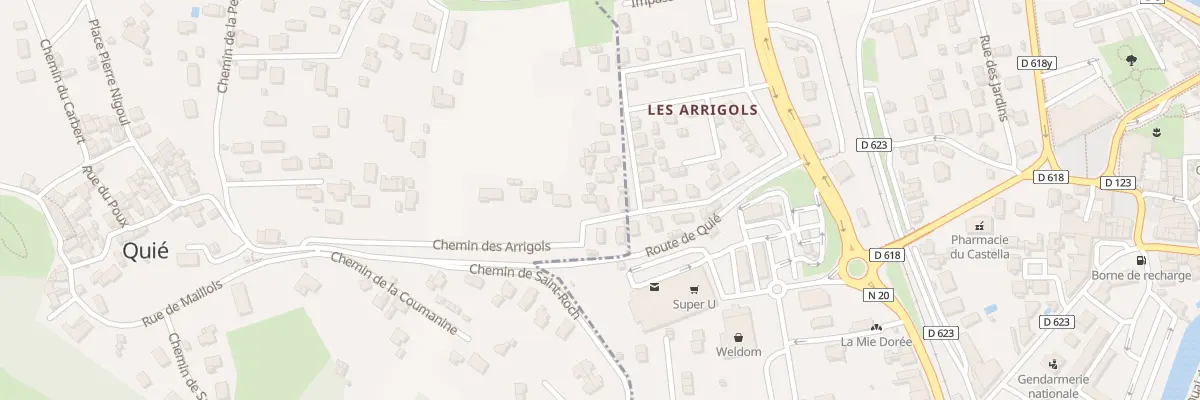 Plan du 18 Che des Arrigols à Quié