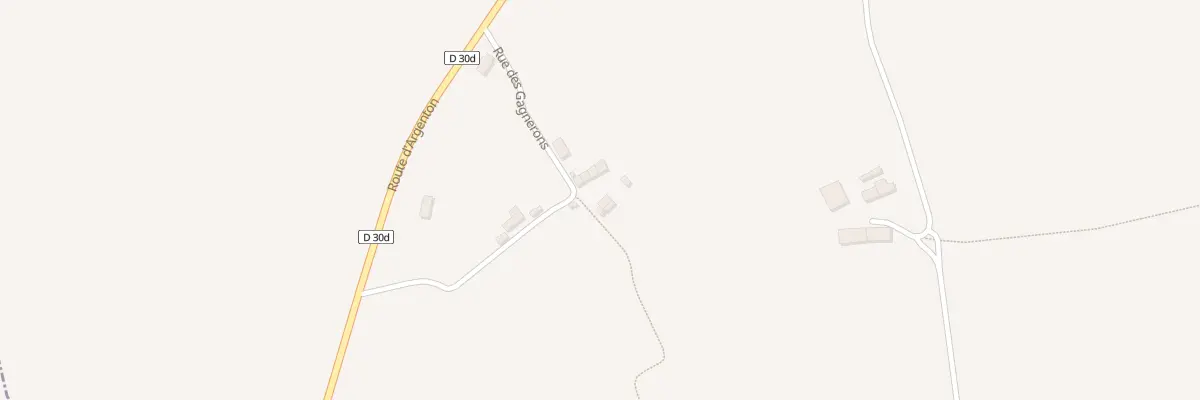 Plan du 5255 Les Gagnerons à Mosnay