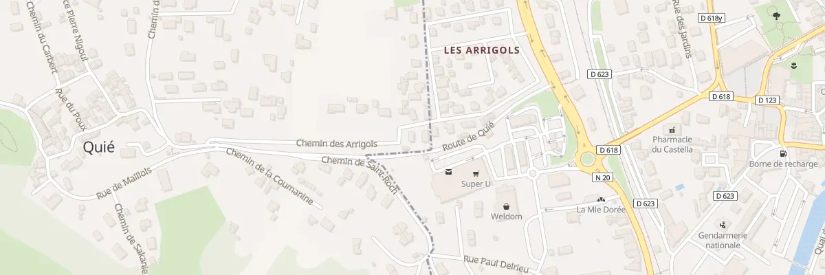 Plan du 19 Che des Arrigols à Quié