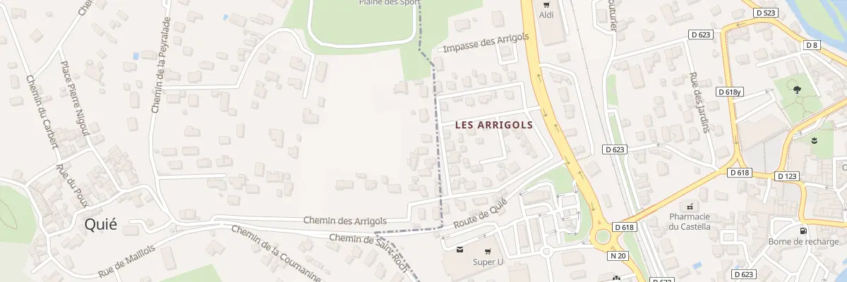 Plan du 8 Che des Arrigols à Quié