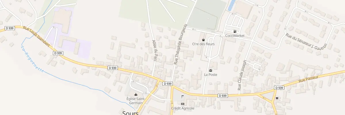 Plan du 3 Rue Théophile Bourgeois à Sours