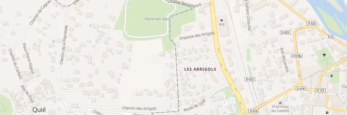Plan du 4 Che des Arrigols à Quié