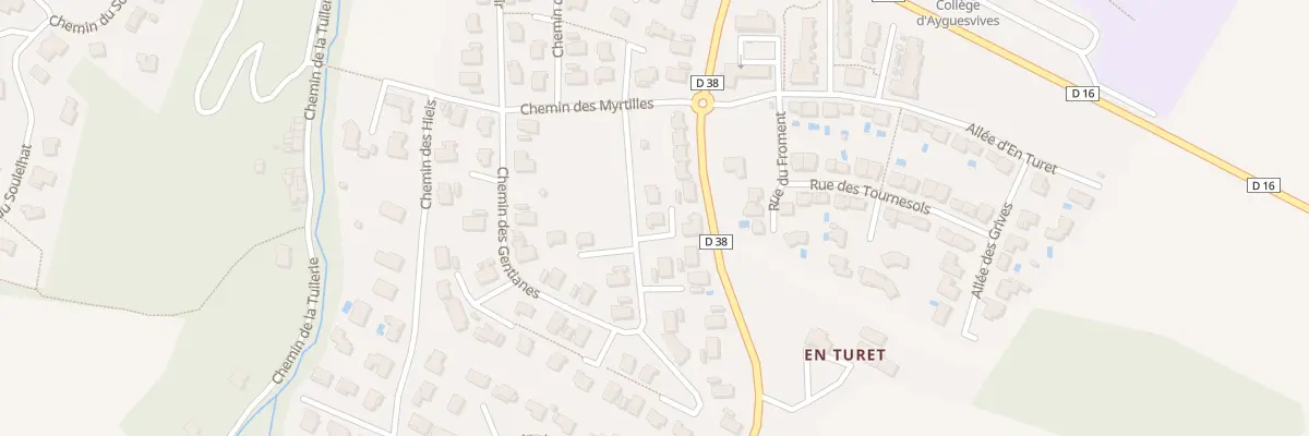 Plan du 40 Che des Gentianes à Ayguesvives