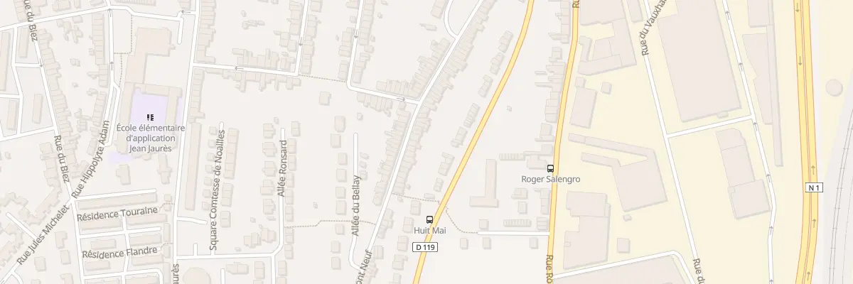 Plan du 83 Rue du Mont Neuf à Outreau