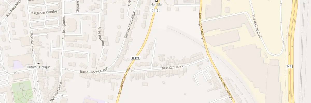 Plan du 38 Rue Karl Marx à Outreau