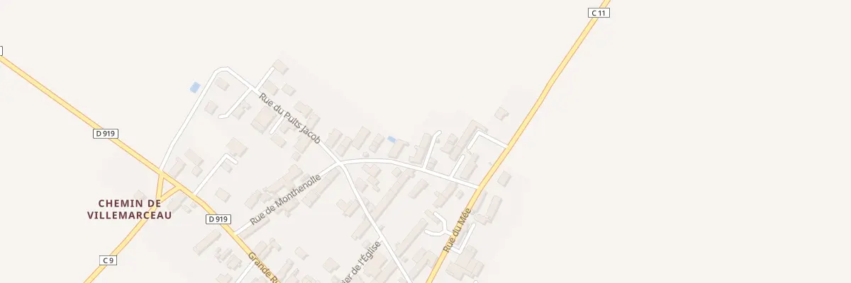 Plan du 8 Rue de Monthenolle à Villorceau