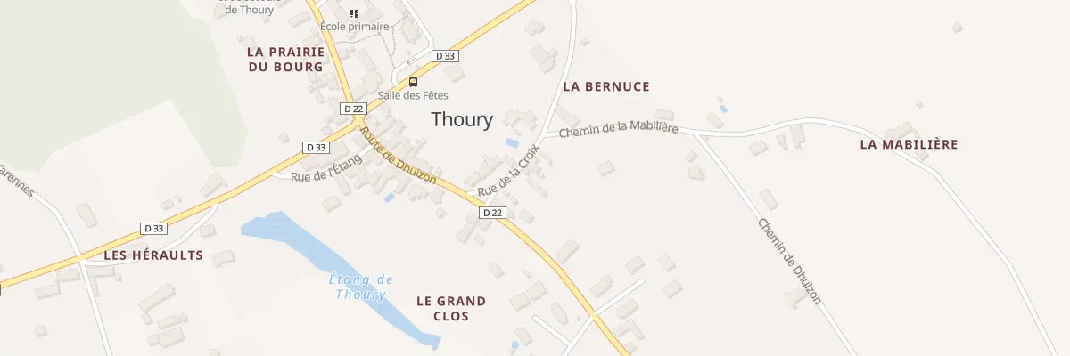 Plan du 2B Rue de la Croix à Thoury