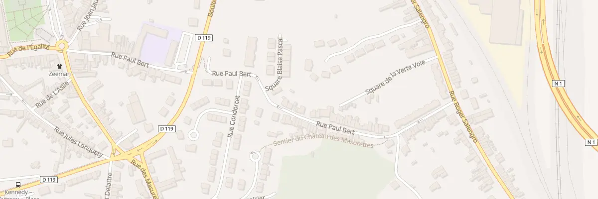 Plan du 72 Rue Paul Bert à Outreau