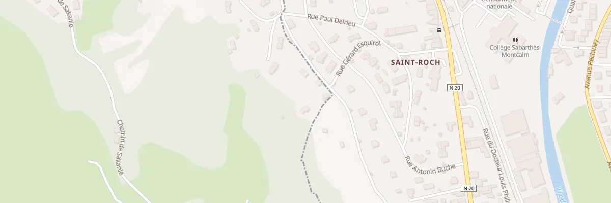 Plan du 18 Che de Saint-roch à Quié