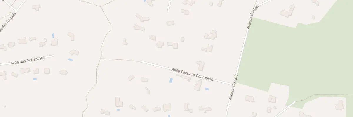 Plan du 166 All Edouard Champion au Touquet-Paris-Plage
