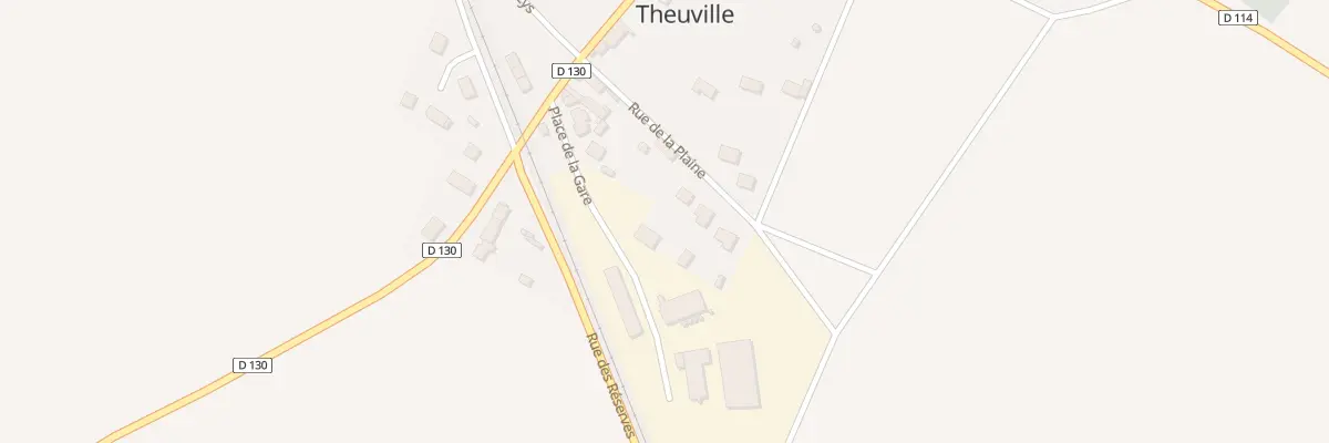 Plan du 4 Rue de la Plaine à Theuville