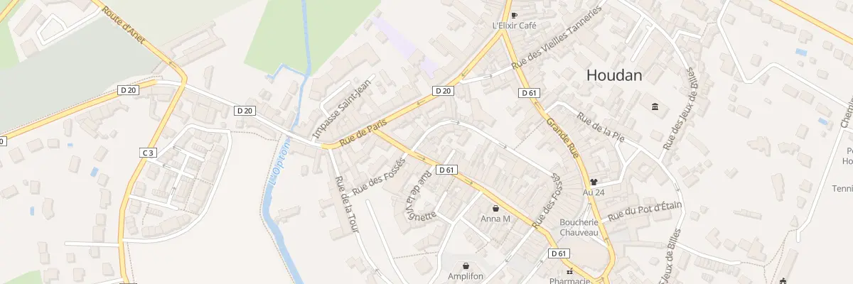Plan du 6 Rue des Fossés à Houdan