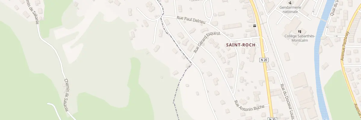 Plan du 22 Che de Saint-roch à Quié