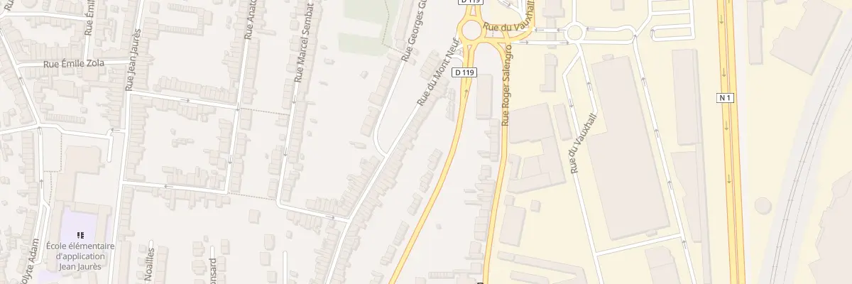 Plan du 25 Rue du Mont Neuf à Outreau