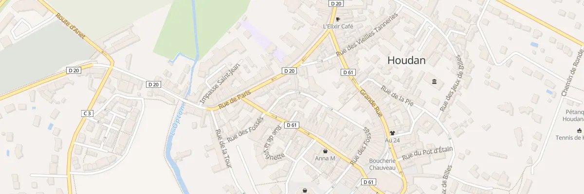 Plan du 16 Rue des Fossés à Houdan