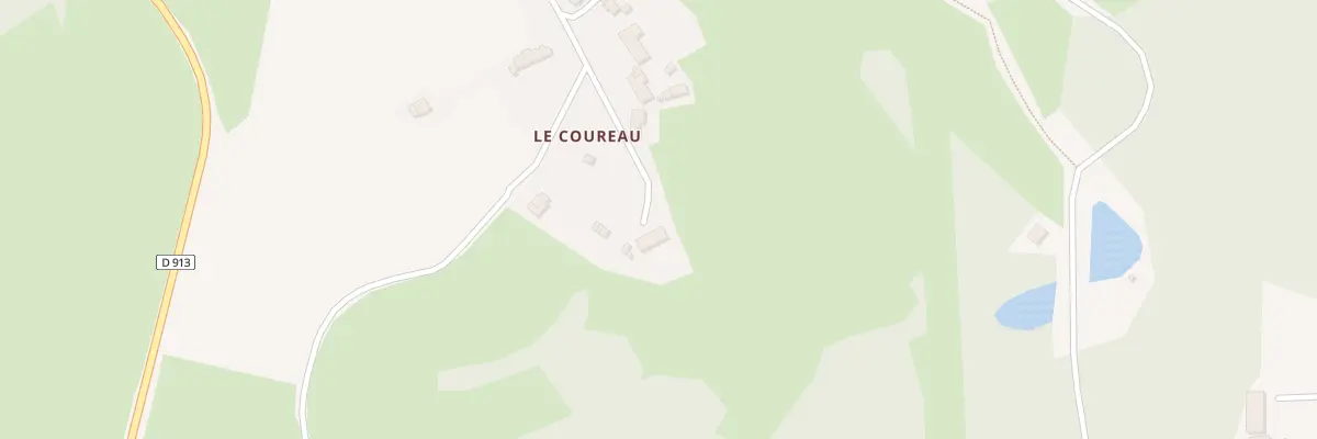 Plan du 25 Le Coureau à Crozant