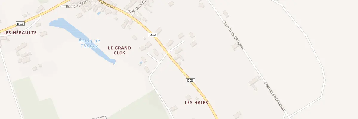Plan du 15 Rte de Dhuizon à Thoury