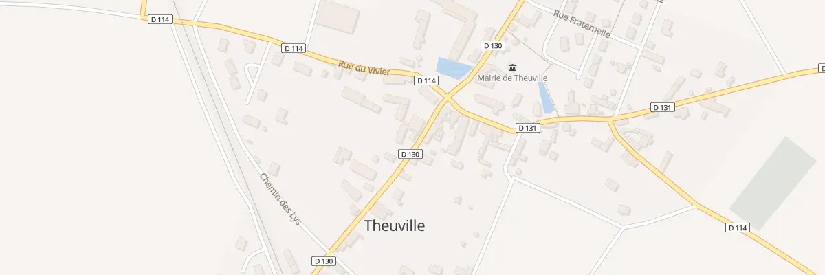 Plan du 2 Rue de la Gare à Theuville