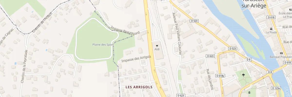 Plan du 953 Arrigols à Tarascon-sur-Ariège