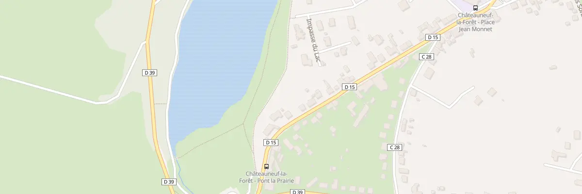 Plan du 38 Av du Pont La Prairie à Châteauneuf-la-Forêt