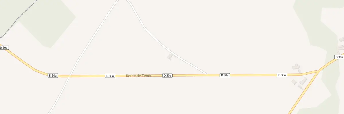 Plan du 64 Rte de Tendu à Mosnay