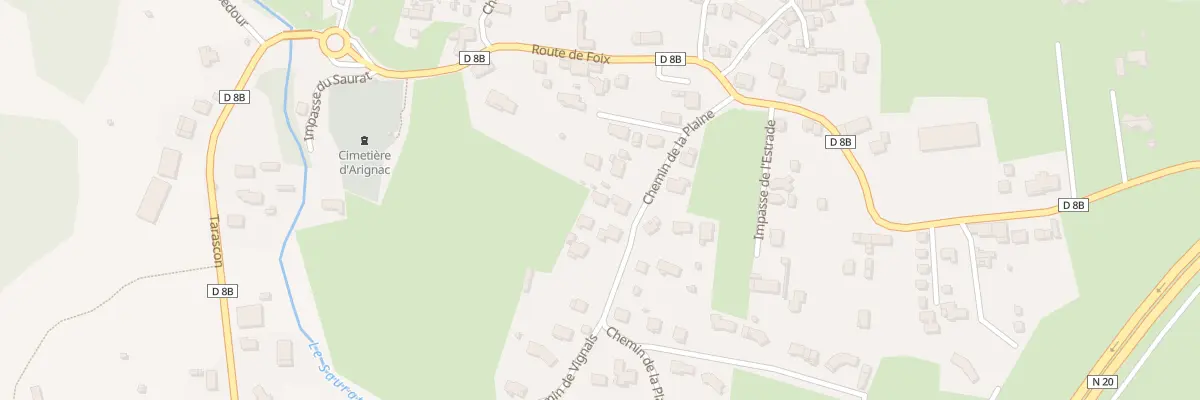 Plan du 20 Che de la Plaine à Arignac