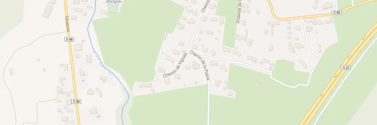 Plan du 26 Che de la Plaine à Arignac