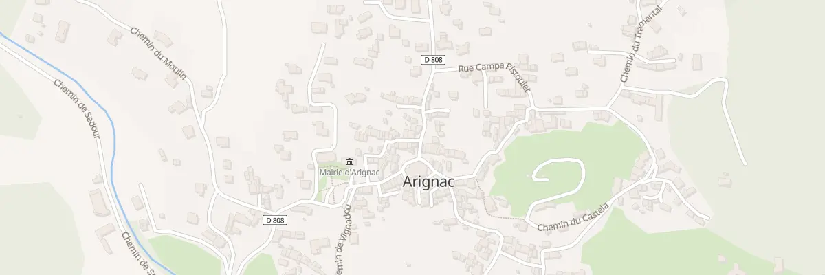 Plan du 15 Che du Crambet à Arignac