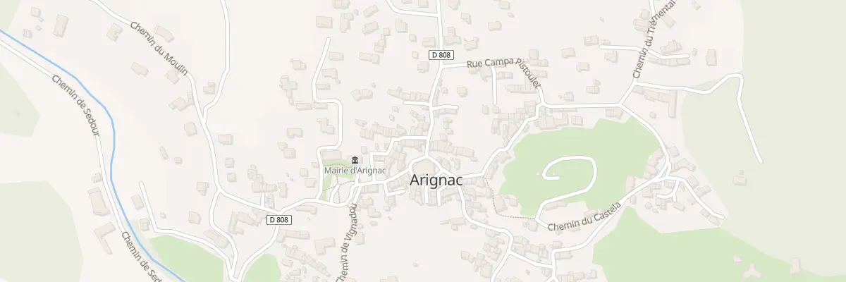 Plan du 13 Rte de Menac à Arignac