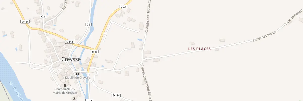 Plan du 5074 Les Places Nord à Creysse