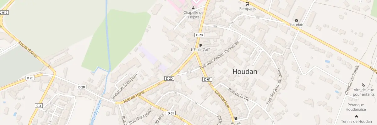 Plan du 55 Rue de Paris à Houdan