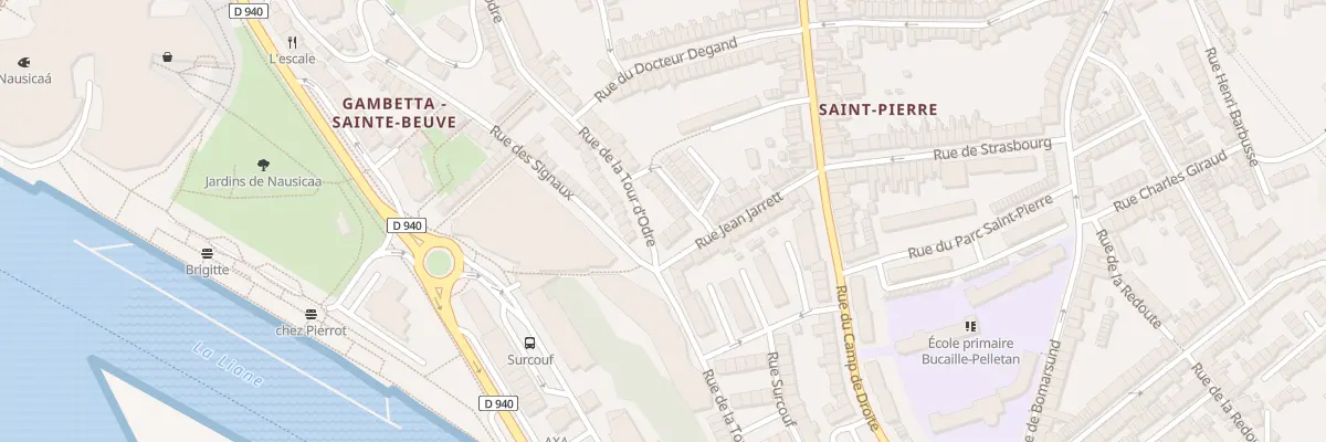 Plan du 3 Pas de Strasbourg à Boulogne-sur-Mer