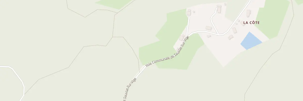 Plan du 5001 La Cote à Sauviat-sur-Vige