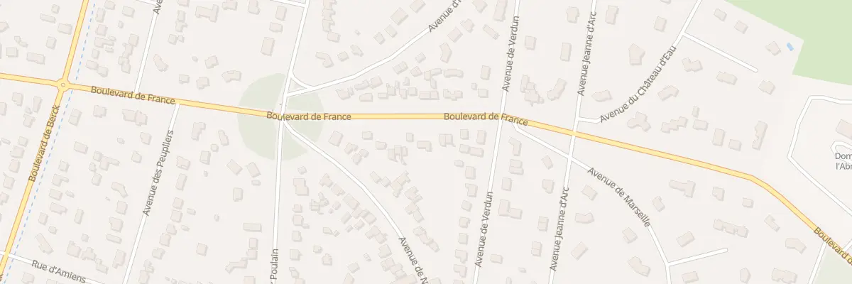Plan du 1495 Bd de France à Cucq