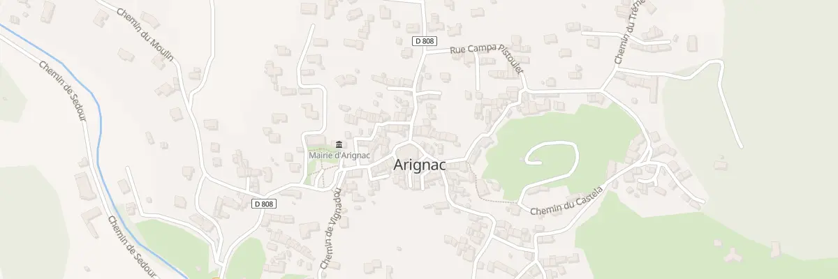Plan du 3 Che de la Gourgue à Arignac