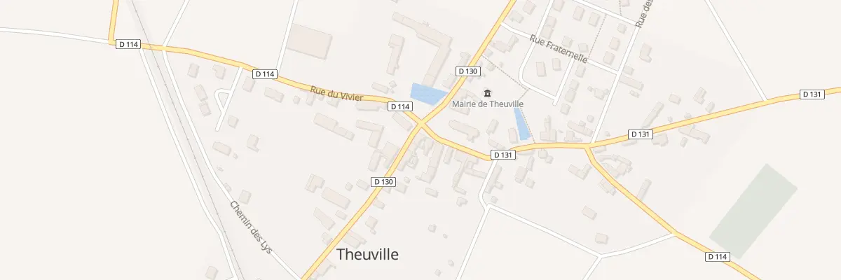 Plan du 1 Pl de l’Eglise à Theuville