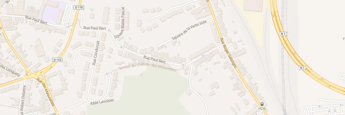 Plan du 40 Rue Paul Bert à Outreau