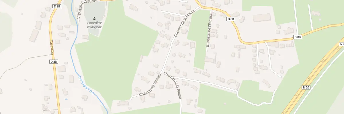 Plan du 13 Che de la Plaine à Arignac