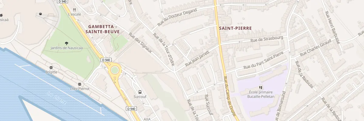Plan du 7 Rue Jean Jarrett à Boulogne-sur-Mer