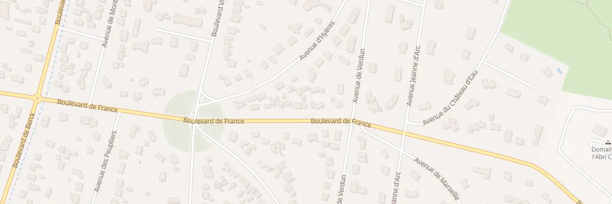 Plan du 1484 Bd de France à Cucq