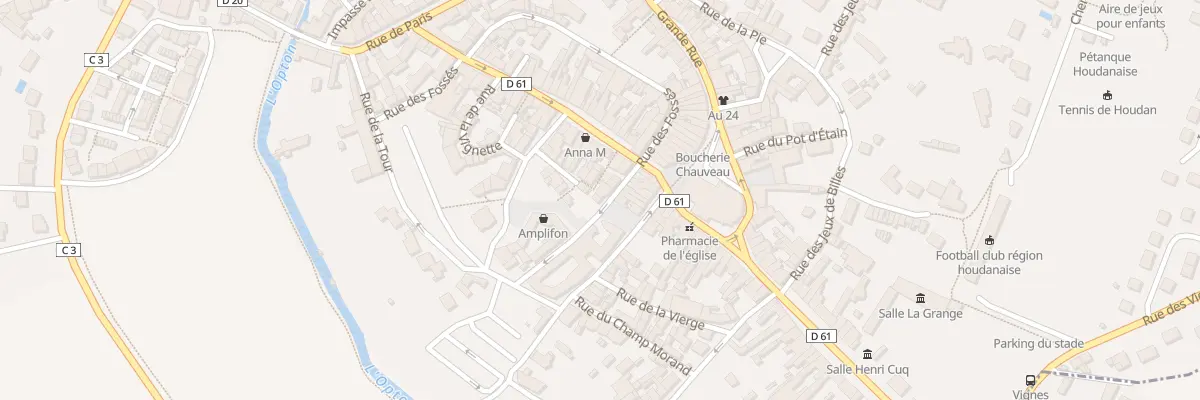 Plan du 46 Rue des Fossés à Houdan