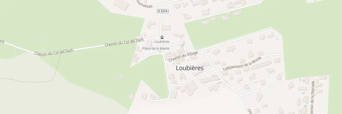 Plan du 1 Che du Village à Loubières
