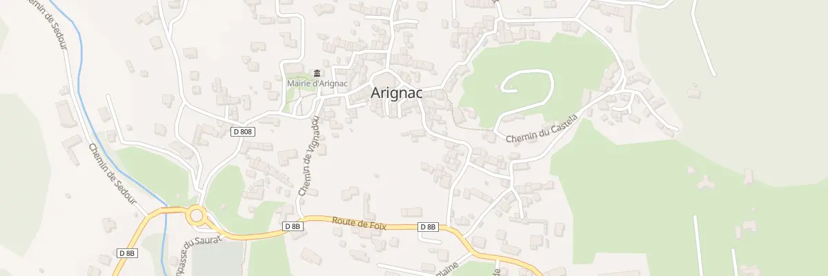 Plan du 2 Che de la Gourgue à Arignac