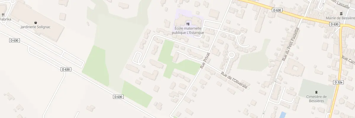 Plan du 206 Rue Privat à Bessières