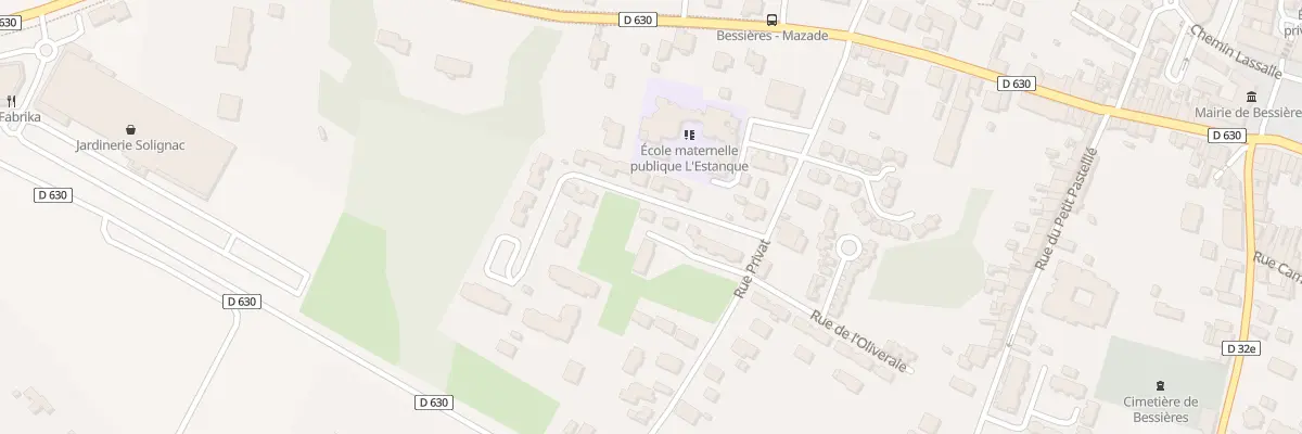 Plan du 200B Rue Privat à Bessières