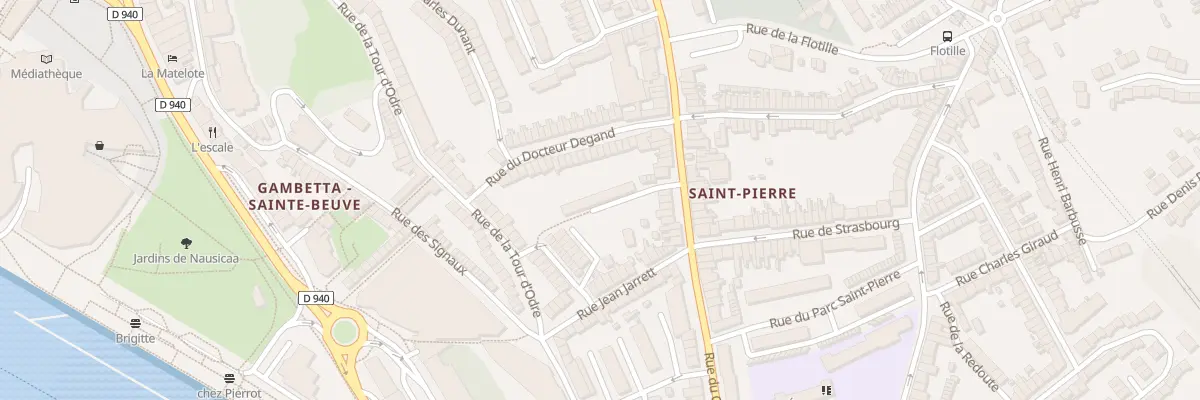 Plan du 8 Pas du Camp de Droite à Boulogne-sur-Mer
