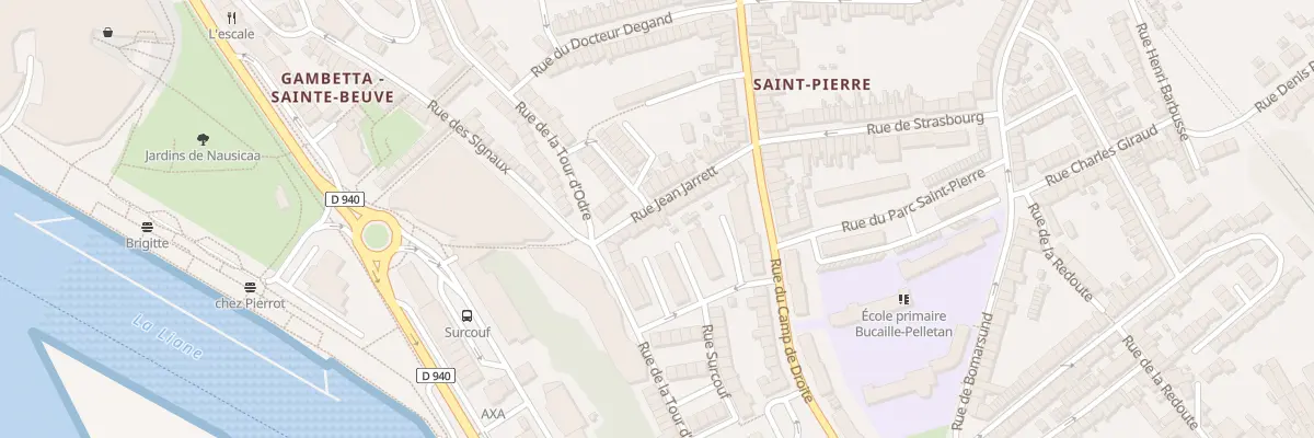 Plan du 12 Rue Jean Jarrett à Boulogne-sur-Mer