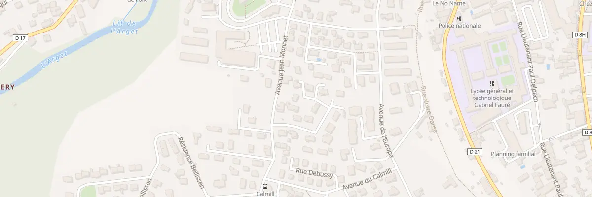Plan du 10 Rue Pablo Casals à Foix