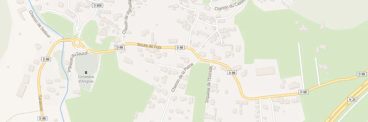 Plan du 2 Che de la Plaine à Arignac